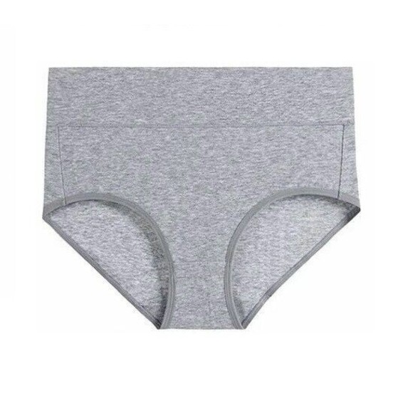 wirarpa 4 pack High Waist Full Coverage Cotton Briefs Underwear Gray Medium - Picture 2 of 13